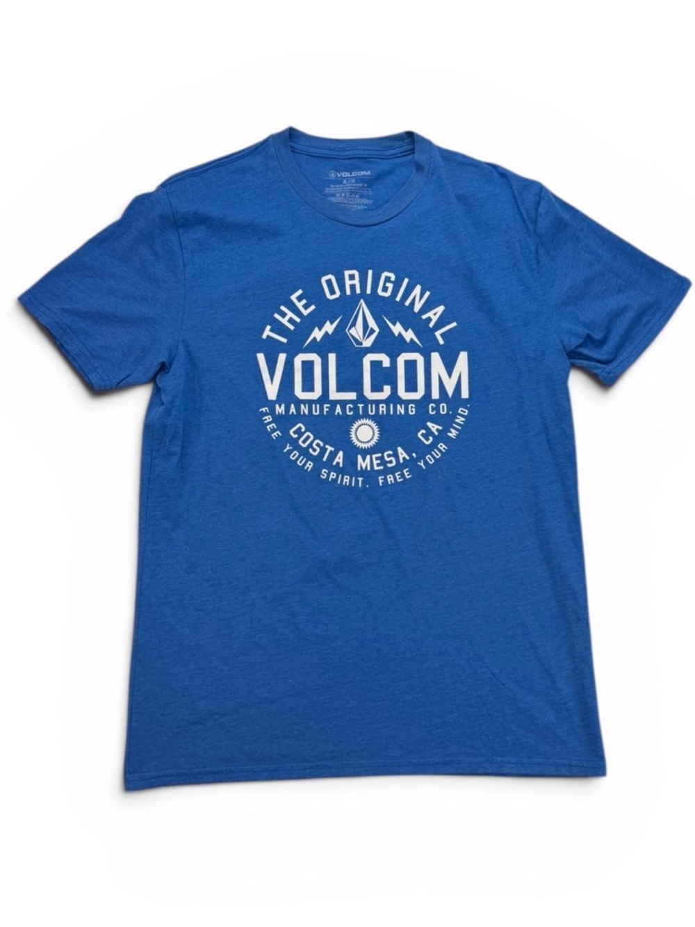 Volcom Men’s Royal Blue Logo Graphic Tee